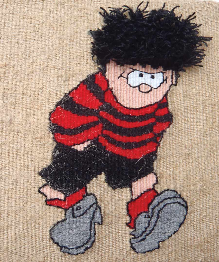  Dennis by Libby Hughes. Jute, cotton, wool, acrylic 