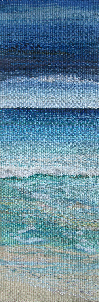  Lyn Dunachie - A Slice of Luskentyre, 12 x 36cm, Cotton, synthetic, silk  
